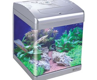 Аквариум серебристый, 26л, фильтр 4 Вт, светильник 11/13Вт. (ASD-320MD silver)