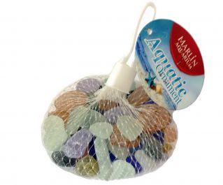 Стеклянные камушки для декора 300г. (в сеточке) (KL0311)