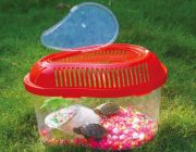 Аквариум-переноска для рептилий в форме капли 21x16x13 см (Q1)