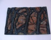 Объемный фон для аквариума ПВХ (скалы, камни, деревья) 45х45х5 (BJ102C)