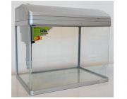 BOYU Аквариум серебристый 28л, фильтр 7Вт (MR-398 Silver)