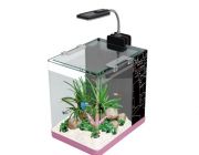 BOYU Аквариум 7.5л. розовый, фильтр 2.5Вт, светильник 2Вт (ME-175A Pink)